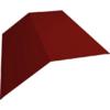 Планка конька плоского 190х190 0,5 Satin с пленкой RAL 3011 коричнево-красный