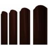 Штакетник Круглый фигурный 0,5 Velur20 RR 32 темно-коричневый