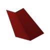 Планка ендовы верхней 145х145 0,45 PE с пленкой RAL 3011 коричнево-красный
