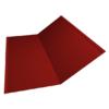 Планка ендовы нижней 300х300 0,45 PE с пленкой RAL 3011 коричнево-красный
